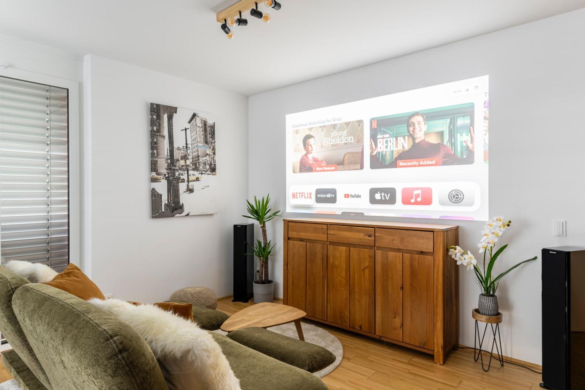 Edler Wohnraum Panoramablick 3 Sz Boxspringbetten, E-Ladestation, Kaffeevollautomat, Klima, Lift, Terrasse & 2Xtg Graz Dış mekan fotoğraf